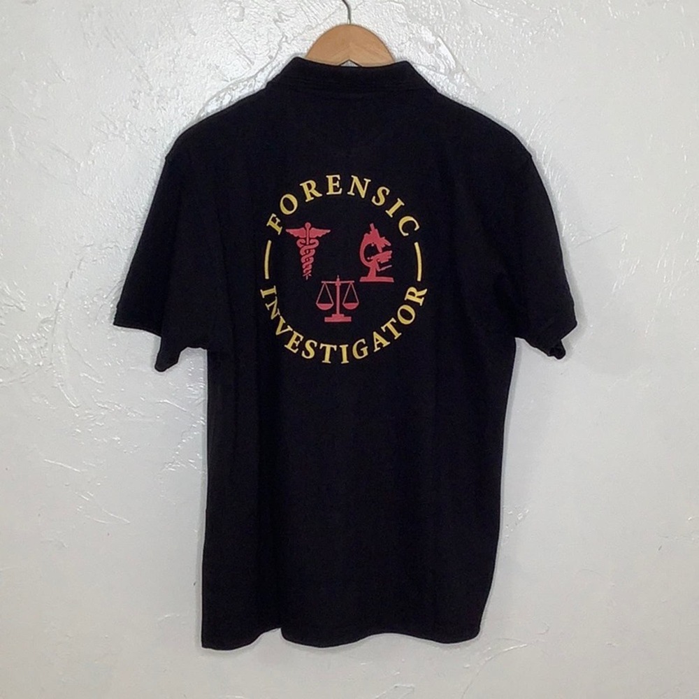Forensic investigator Polo SS shirt size medium NWOT